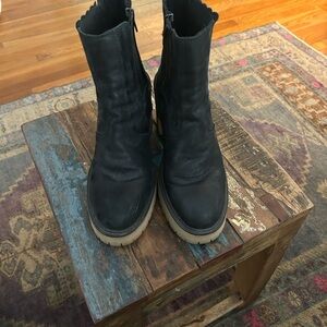 Free People Black Heeled Boots
